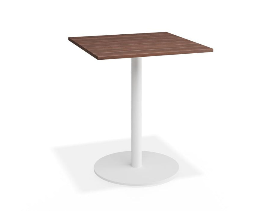 Roku Spotted Gum Cafe Table - Outdoor - White - 66 x 66cm Top