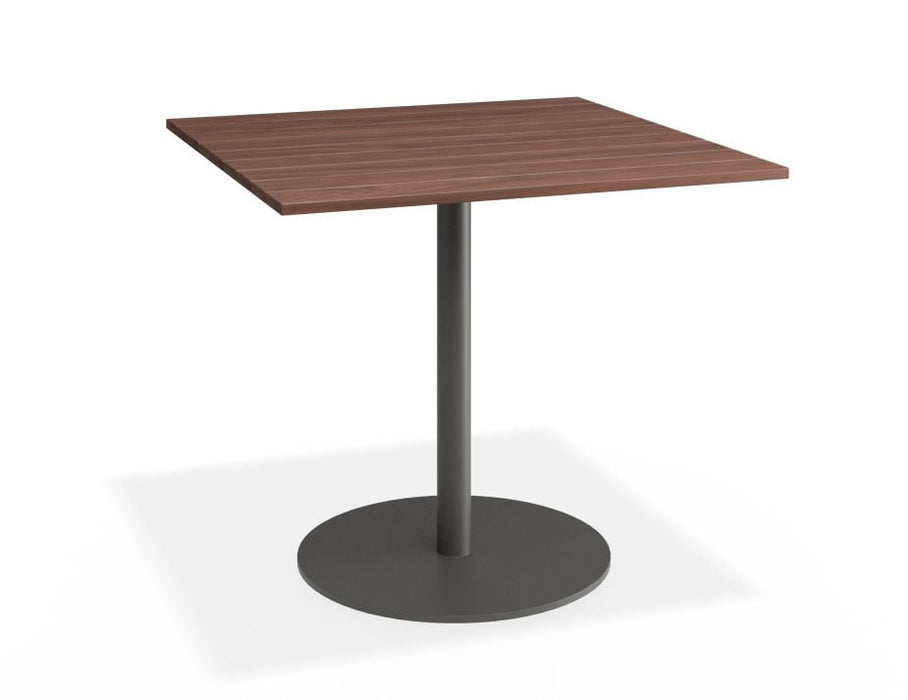 Roku Spotted Gum Cafe Table - Outdoor - Charcoal - 75.5 x 75.5cm Top