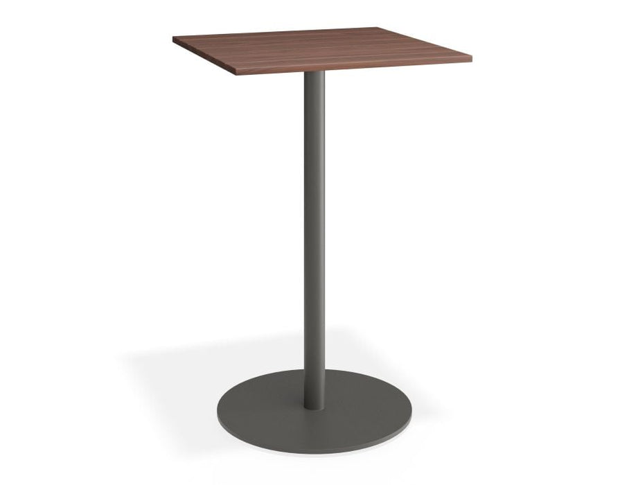 Roku Spotted Gum High Bar Table - Outdoor - Charcoal - 85 x 85 Top