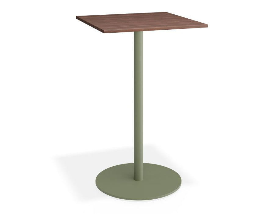 Roku Spotted Gum High Bar Table - Outdoor - Eucalyptus Green - 56.5 x 56.5 Top