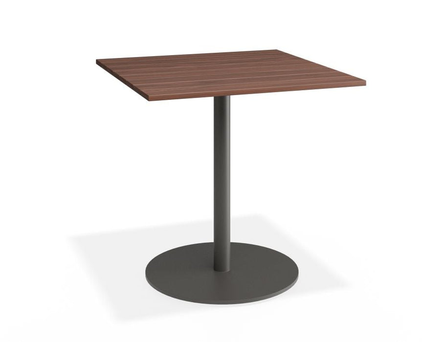 Roku Spotted Gum Cafe Table - Outdoor - Charcoal - 66 x 66cm Top