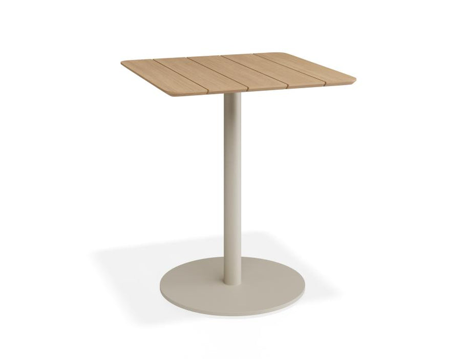 Roku Cafe Teak Table - Outdoor - Latte - 65 x 65cm Table Top