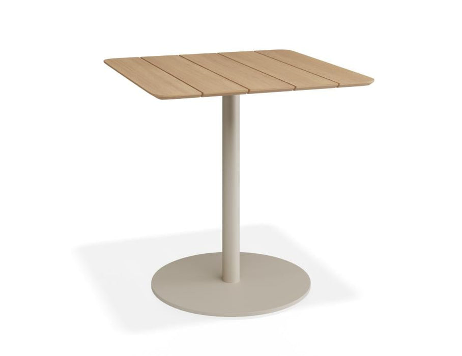 Roku Cafe Teak Table - Outdoor - Latte - 75 x 75cm Table Top