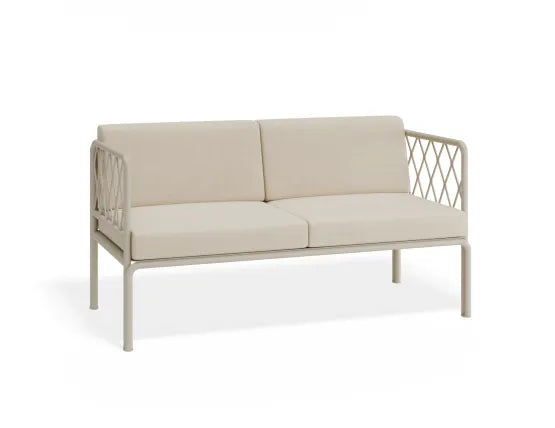 Seville 2 Seater Sofa - Latte - Outdoor, Aluminium, 147cm W