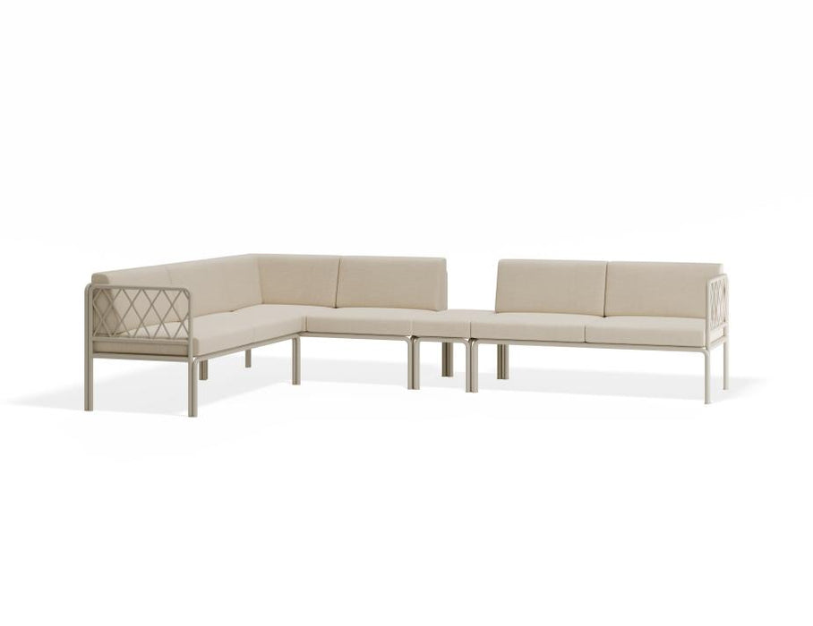 Seville Config I Corner Sofa - Latte - Outdoor - Husk Cushions