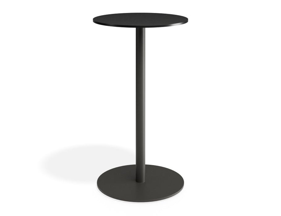 Roku Solara Compact Laminate High Bar Table - Outdoor - Charcoal - 60 Dia Top
