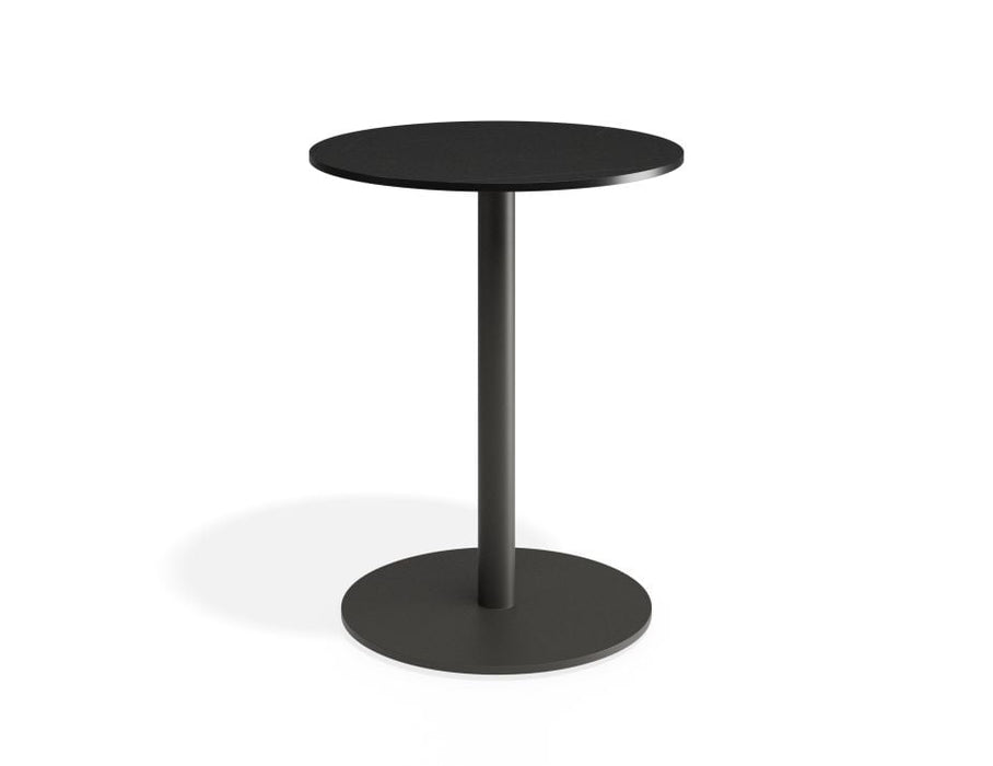 Roku Solara Compact Laminate Cafe Table - Outdoor - Charcoal - 65 Dia Top