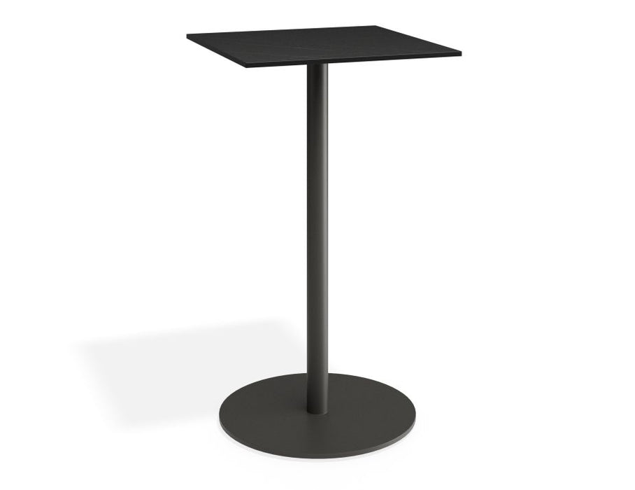 Roku Solara Compact Laminate High Bar Table - Outdoor - Charcoal - 60x60 Top