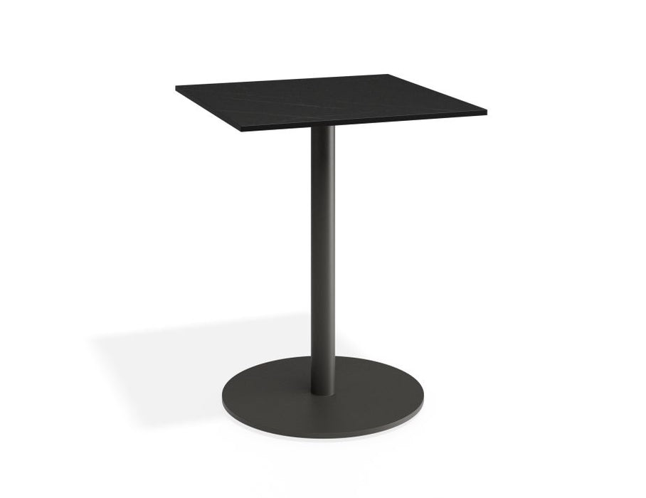 Roku Solara Compact Laminate Cafe Table - Outdoor - Charcoal - 60 Dia Top