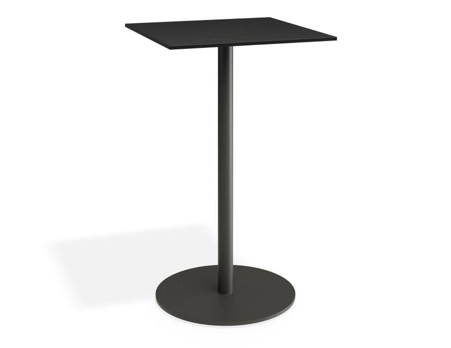 Roku Solara Compact Laminate High Bar Table - Outdoor - Charcoal - 65 Dia Top