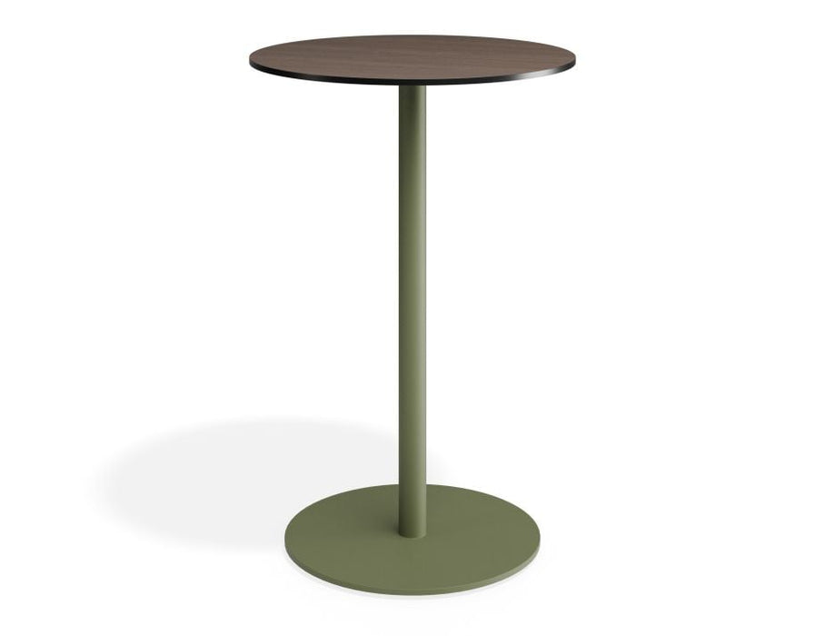 Roku Solara Compact Laminate High Bar Table - Outdoor - Eucalyptus Green - 75 Dia Top