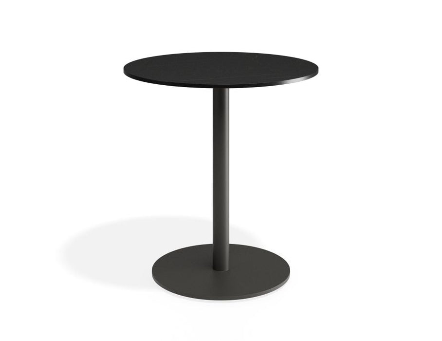 Roku Solara Compact Laminate Cafe Table - Outdoor - Charcoal - 75x75 Top