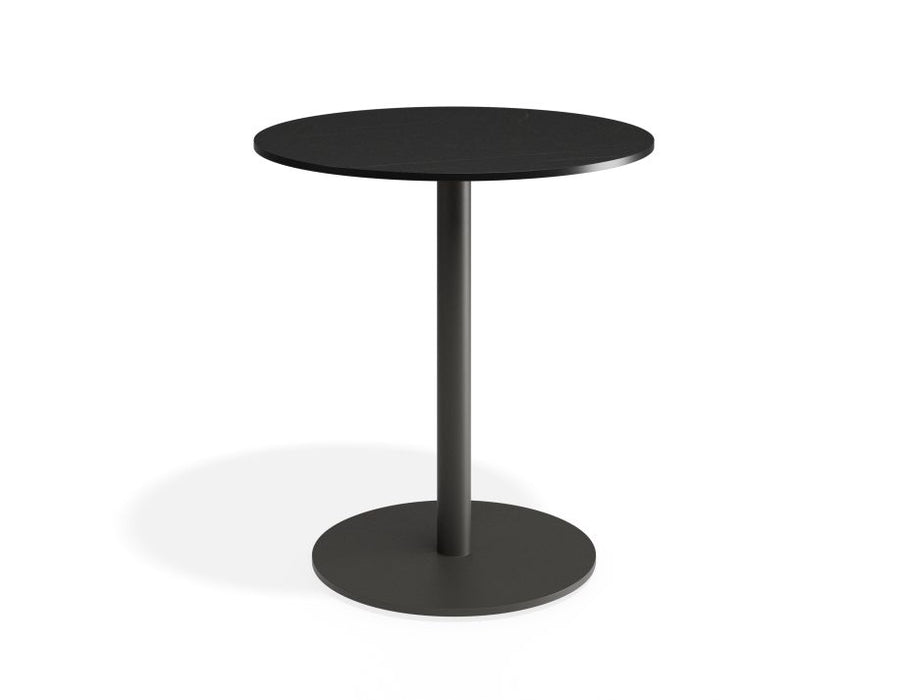 Roku Solara Compact Laminate Cafe Table - Outdoor - Charcoal - 60 Dia Top
