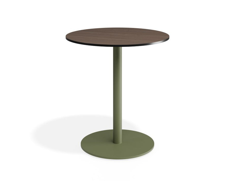 Roku Solara Compact Laminate Cafe Table - Outdoor - Eucalyptus Green - 70 Dia Top