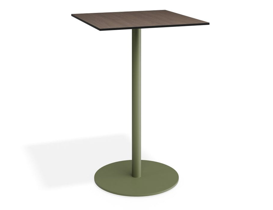 Roku Solara Compact Laminate High Bar Table - Outdoor - Eucalyptus Green - 60 Dia Top