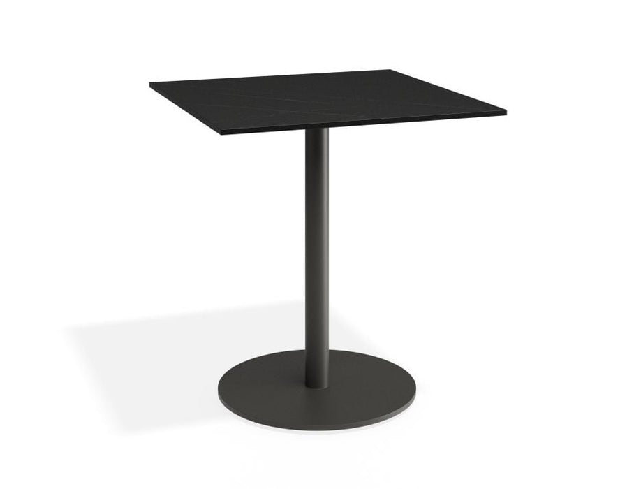 Roku Solara Compact Laminate Cafe Table - Outdoor - Charcoal - 65x65 Top
