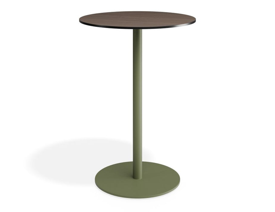 Roku Solara Compact Laminate High Bar Table - Outdoor - Eucalyptus Green - 75 Dia Top