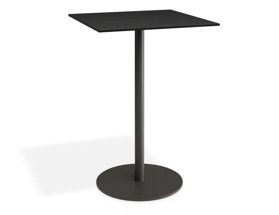 Roku Solara Compact Laminate High Bar Table - Outdoor - Charcoal - 75x75 Top