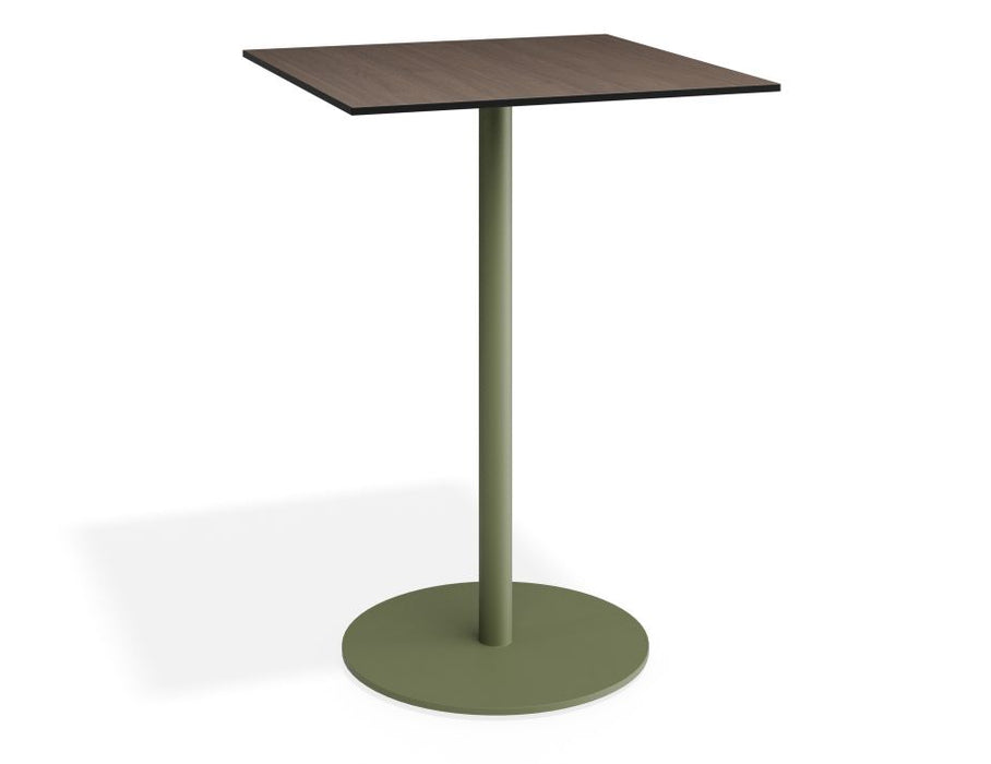 Roku Solara Compact Laminate High Bar Table - Outdoor - Eucalyptus Green - 75x75 Top