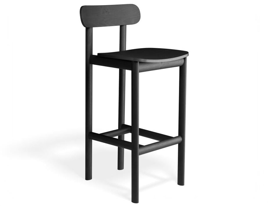 Zara Stool - Black - 66cm Seat Height (Kitchen Bench height)