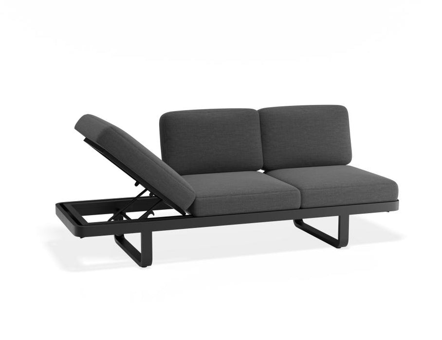 Delmar Config A - Outdoor - Charcoal - Granite Grey Cushions