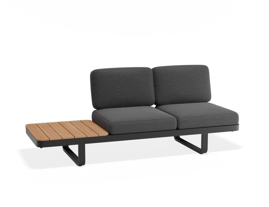 Delmar Config B - Outdoor - Charcoal - Granite Grey Cushions