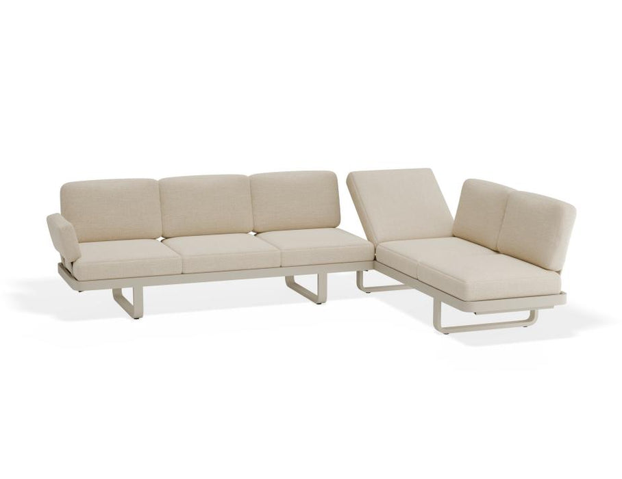 Delmar Config E - Outdoor - Latte - Husk Cushions