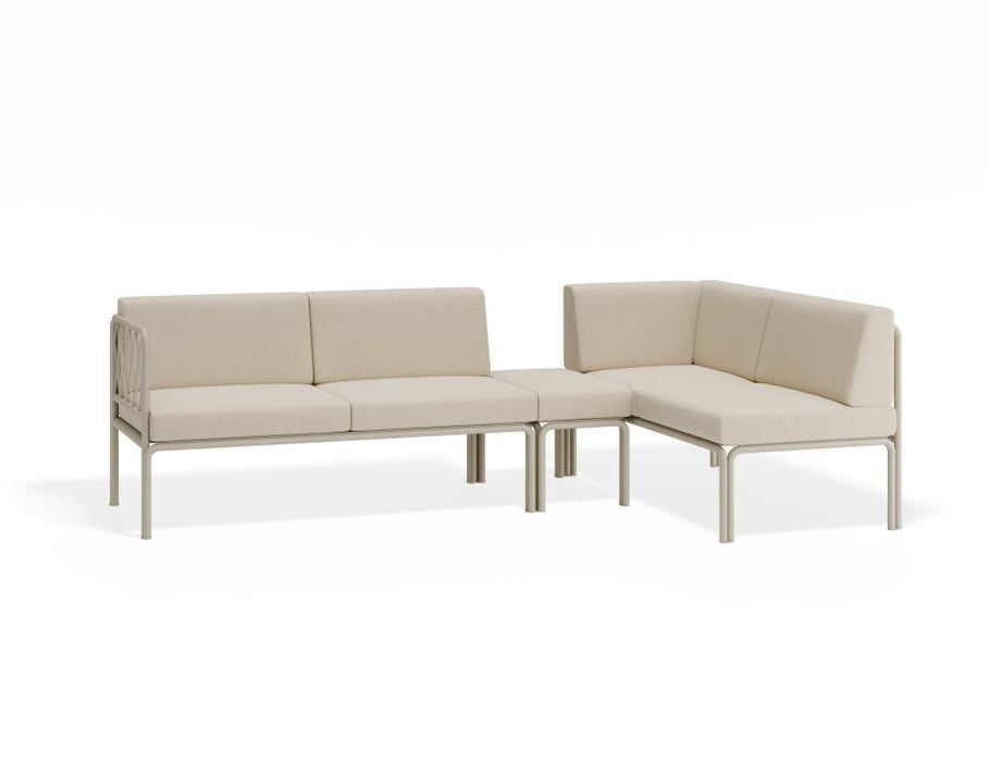 Seville Config G Corner Sofa - Latte - Outdoor - Husk Cushions