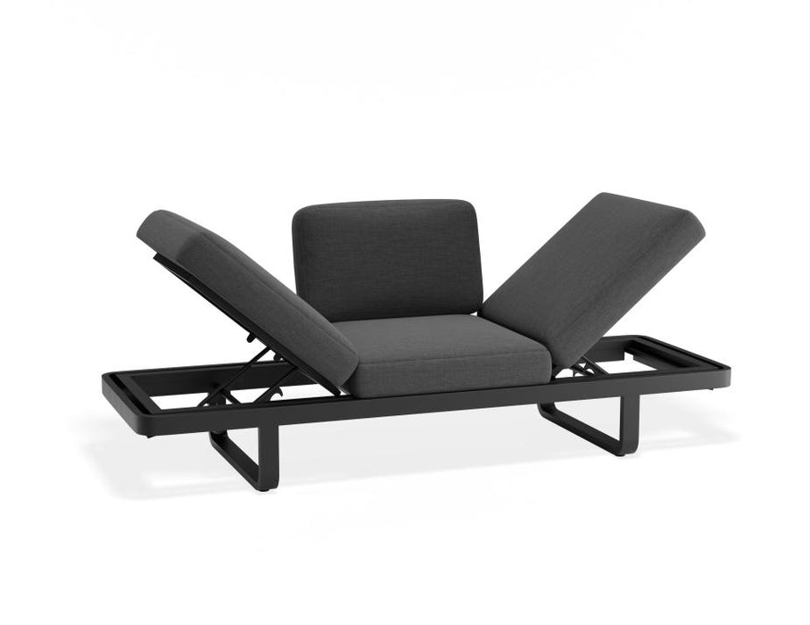 Delmar Config A - Outdoor - Charcoal - Granite Grey Cushions