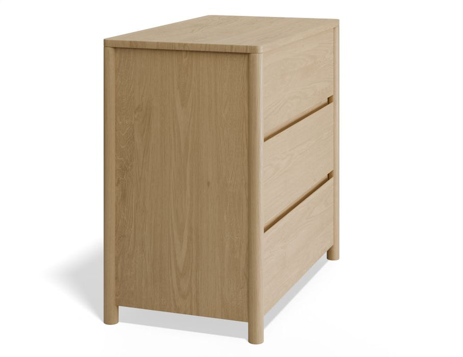 Nordica Chest of Drawers - Solid Oak - 80cm