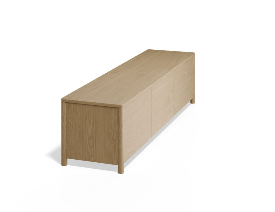 Nordica TV Unit - Solid Oak - 180cm