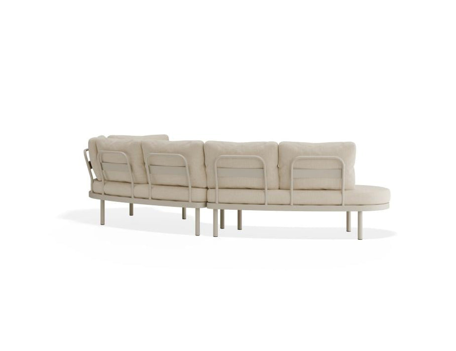 Aluna Sofa Left End Open - Latte - Outdoor