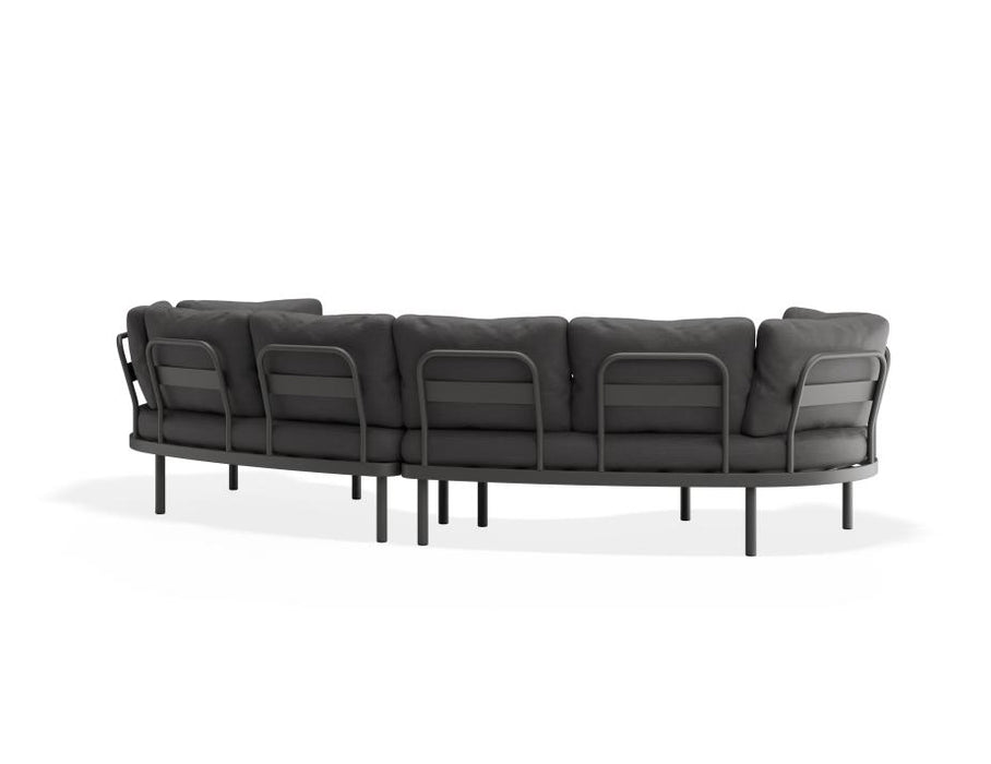 Aluna Sofa Return Ends - Charcoal - Outdoor