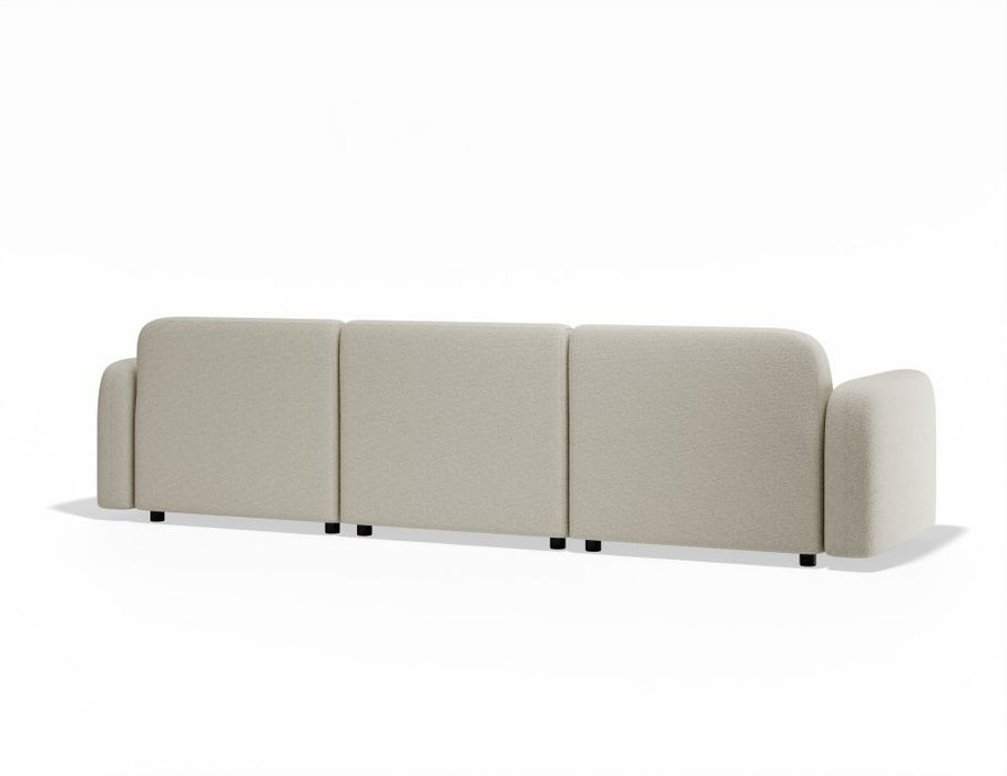 Atticus Modular Sofa - 3 Seater - Ivory Cream Fabric