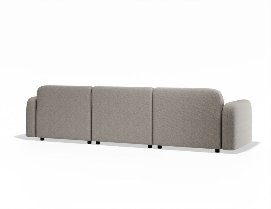 Atticus Modular Sofa - 3 Seater - Oyster Grey Fabric