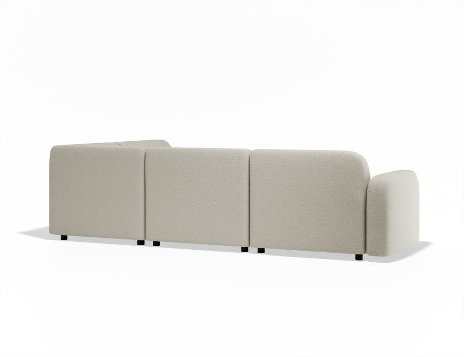 Atticus Modular Sofa - Configuration A Right Chaise Return - Ivory Cream Fabric