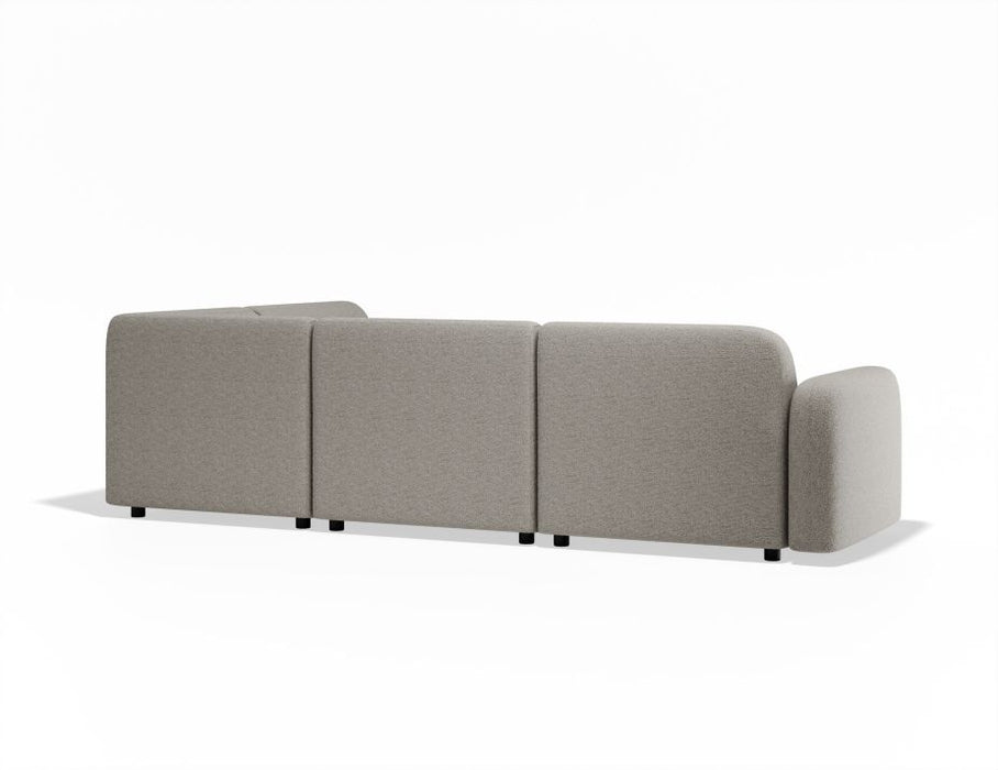 Atticus Modular Sofa - Configuration A Right Chaise Return - Oyster Grey Fabric