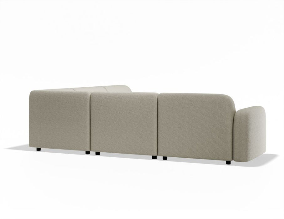 Atticus Modular Sofa - Configuration C Corner - Ivory Cream Fabric