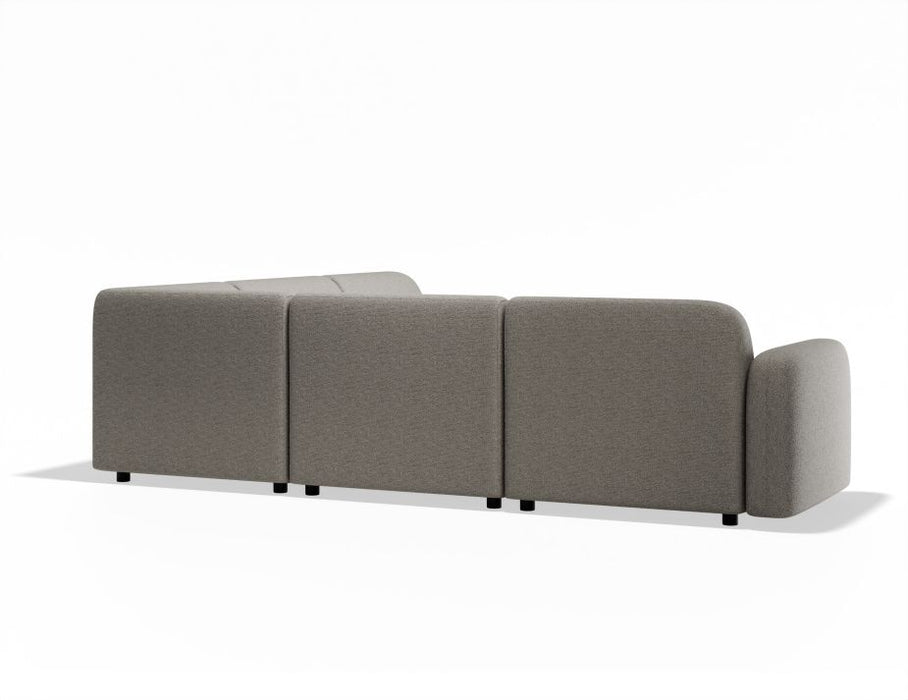 Atticus Modular Sofa - Configuration C Corner - Oyster Grey Fabric