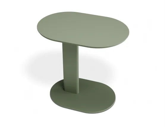 Deck Side Table - Outdoor - Eucalyptus Green, Aluminium, 52cm W
