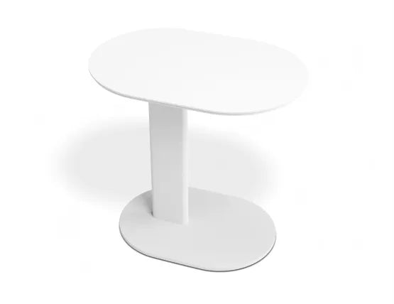 Deck Side Table - Outdoor - White, Aluminium, 52cm W