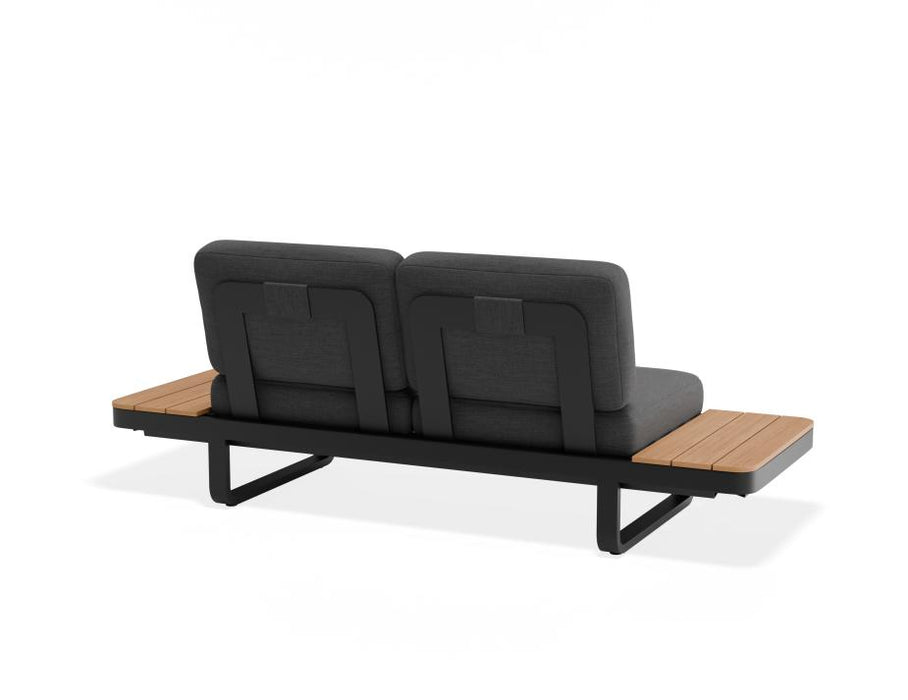 Delmar Config B - Outdoor - Charcoal - Granite Grey Cushions