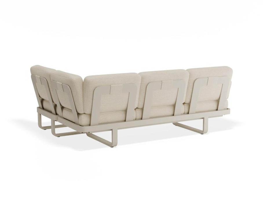 Delmar Config C - Outdoor - Latte - Husk Cushions