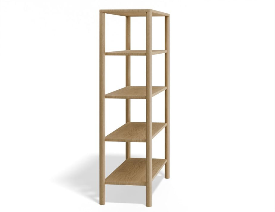 Nordica Large Bookshelf - 4 Tier - Solid Oak