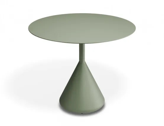Kora Cafe Table 90cm Dia - Outdoor - Eucalyptus Green, Aluminium
