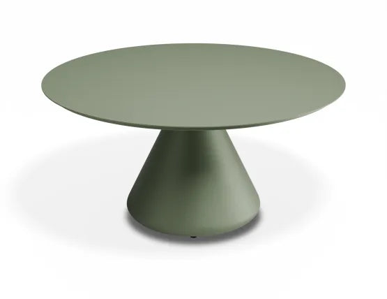Kora Coffee Table 90cm Dia - Outdoor - Eucalyptus Green, Aluminium