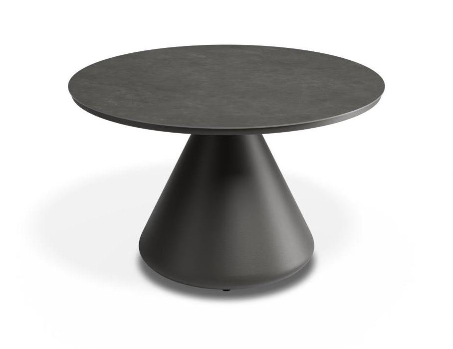 Kora Coffee Table 71cm Dia - Outdoor - Charcoal - Basalt Ceramic Top