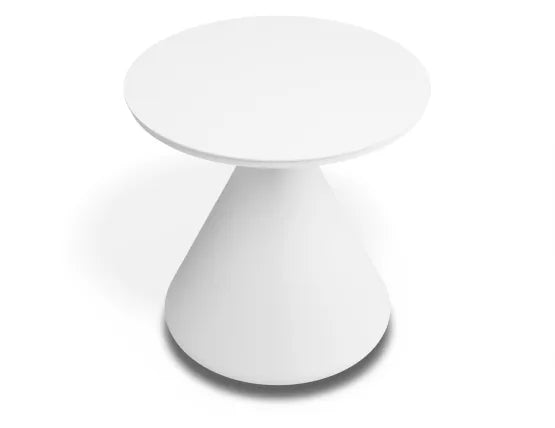 Kora Side Table - Outdoor - White, Aluminium, 50cm W