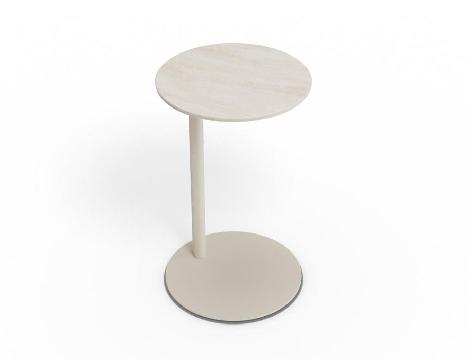 Lira Side Table - Outdoor - Latte - Dune Ceramic