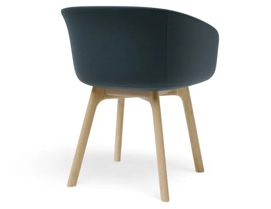 Lonsdale Armchair - Natural - Blue Fabric